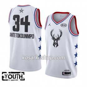 Dres Milwaukee Bucks Giannis Antetokounmpo 34 2019 All-Star Jordan Brand Bijela Swingman - Dječji